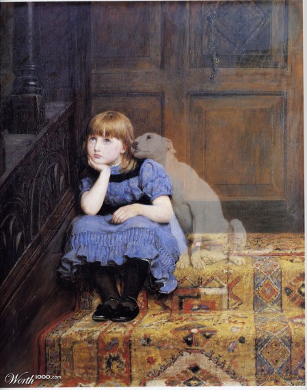 449x570 Theresa's Haunted History Of The Tri State The Ghost Dog Painting - Ghost Painting