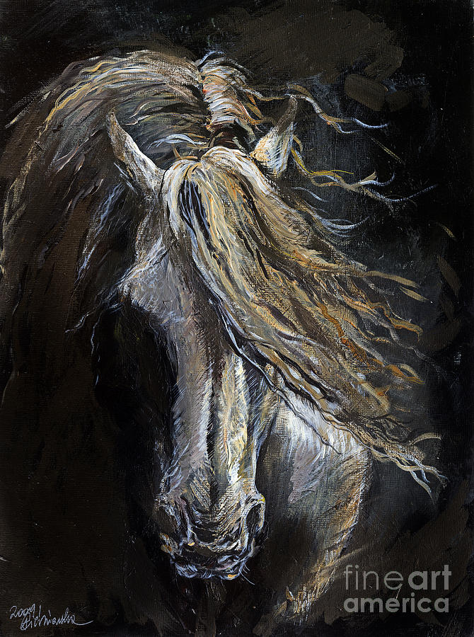 670x900 White Ghost Painting By Angel Ciesniarska - Ghost Painting