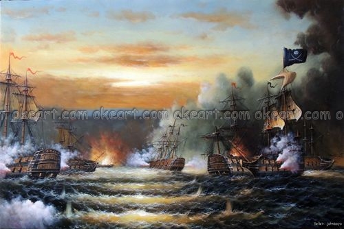 Ghost Pirate Ship Painting