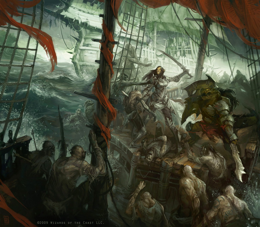 992x863 Pirates Coolvibe - Ghost Pirate Ship Painting