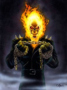 Ghost Rider Painting at PaintingValley.com | Explore collection of ...