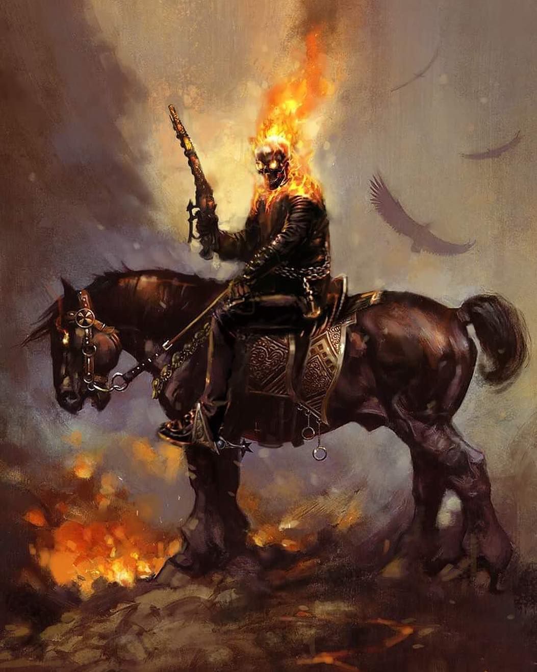 ghost riders painting