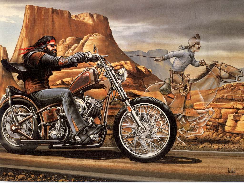 1024x768 On The Throttle David Mann's Popular Ghost Rider - Ghost Rider Painting