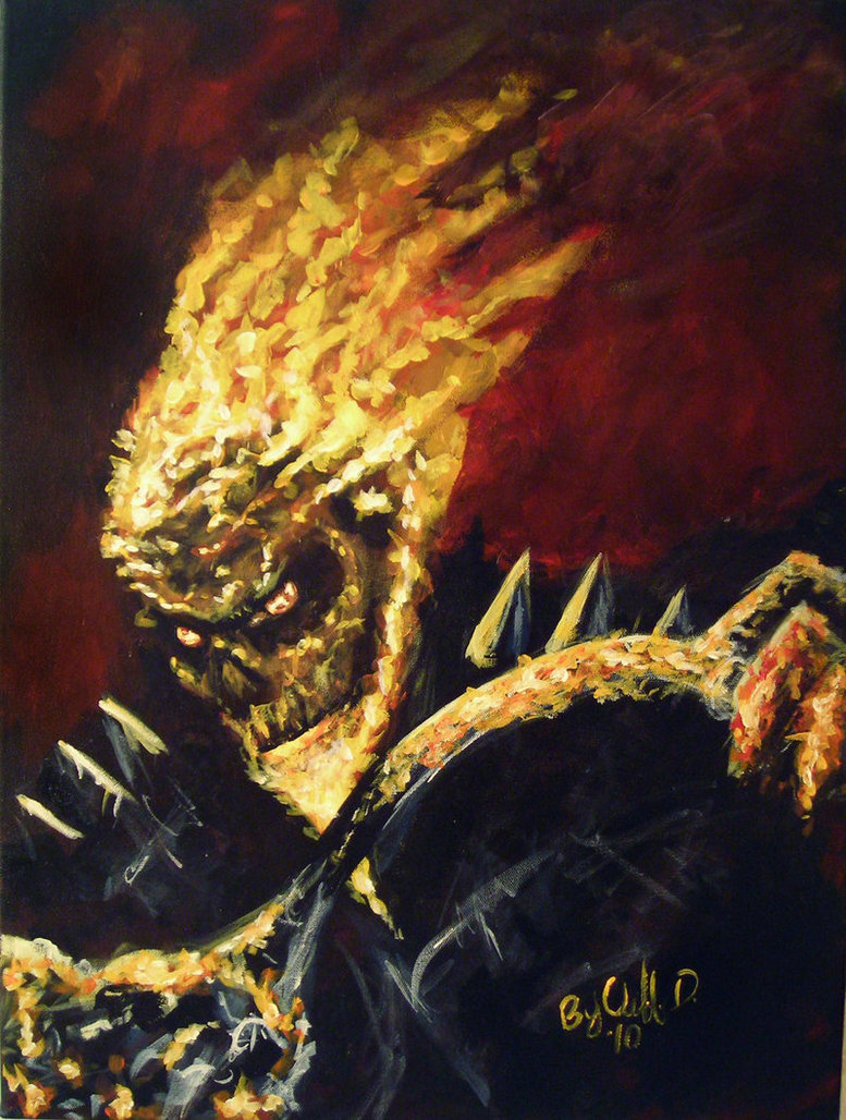 777x1028 Ghost Rider My Painting By Cliford417 - Ghost Rider Painting