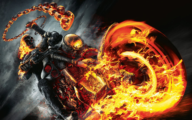 640x400 Full,diamond Embroidery,gothic,dark System,ghost Rider,5d,diamond - Ghost Rider Painting