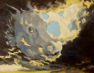 300x235 Ghost Rider Paintings Fine Art America - Ghost Riders In The Sky Painting