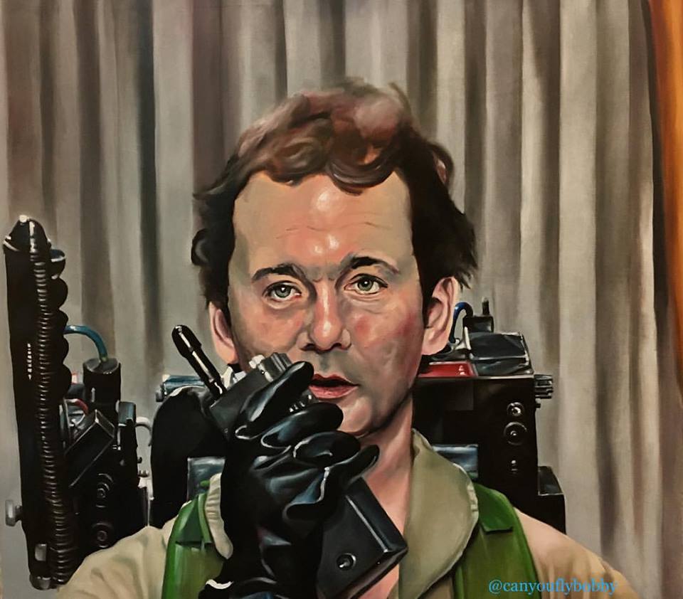 960x842 Can You Fly Bobby The Visual Art Of Aaron Glass - Ghostbusters Painting