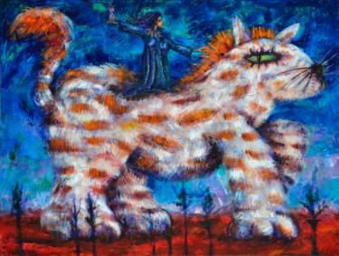 375x283 Giant Cat Paintings For Sale Saatchi Art - Giant Cat Painting