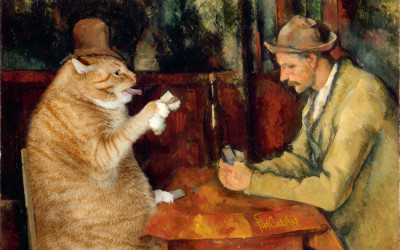 400x250 Fatcatart Great Artists' Mews - Giant Cat Painting