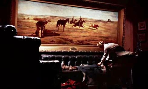490x294 Paintings In Movies - Giant Cow Painting