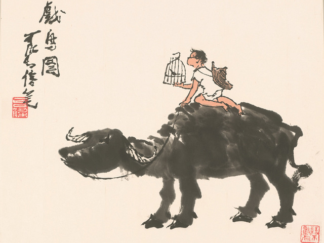 640x480 Traditional Chinese Painting Scenery Art Painting On Canvas Giant - Giant Cow Painting