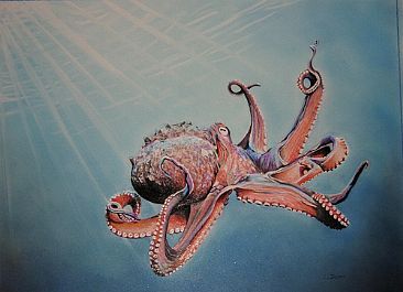 Giant Octopus Painting