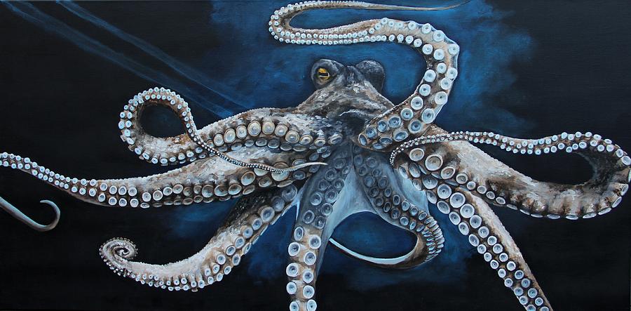 900x443 Octopus Painting By Alyssa Rosales - Giant Octopus Painting