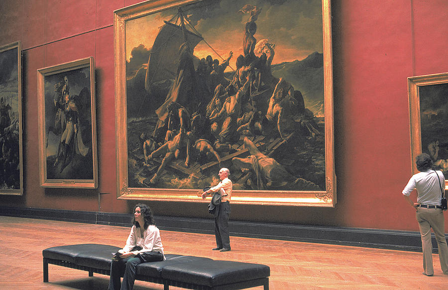 900x583 Giant Painting At Louvre Photograph By Carl Purcell - Giant Painting