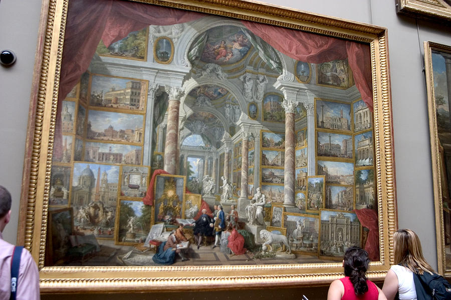 900x599 Art Students View Giant Painting At Versailles Photograph By Carl - Giant Painting