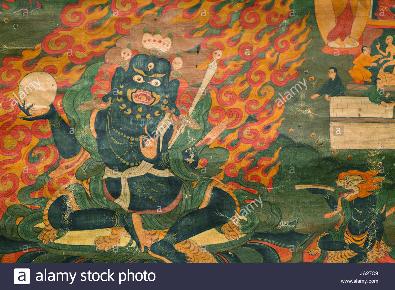 1300x956 Religion, Temple, God, Art, Colour, Giant, Painting, Buddha, Wall - Giant Painting