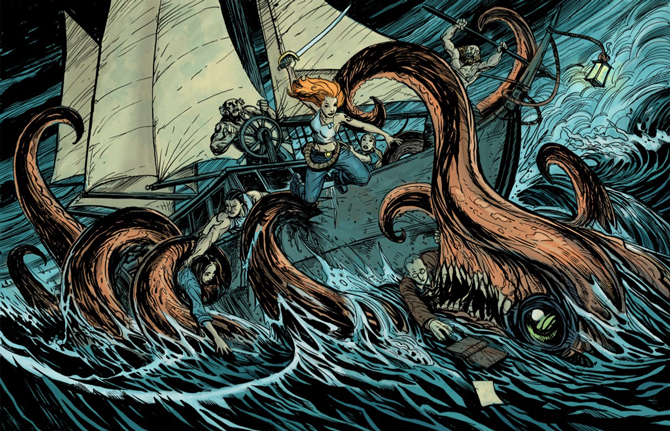 670x431 Giant Squid - Giant Squid Painting