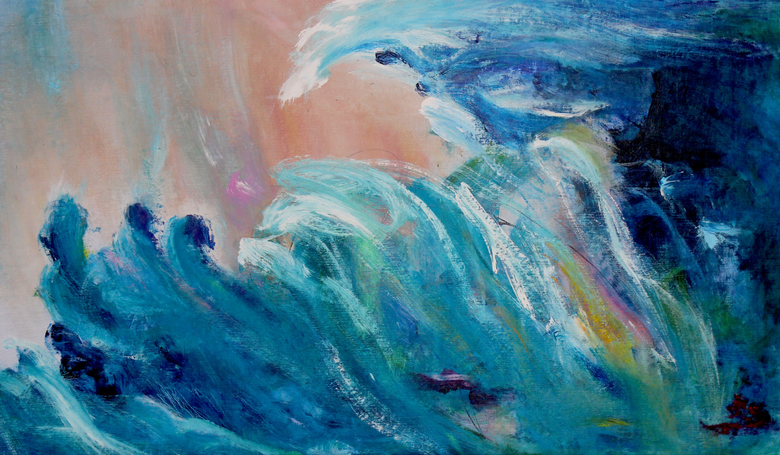 1096x640 The Giant Wave - Giant Wave Painting