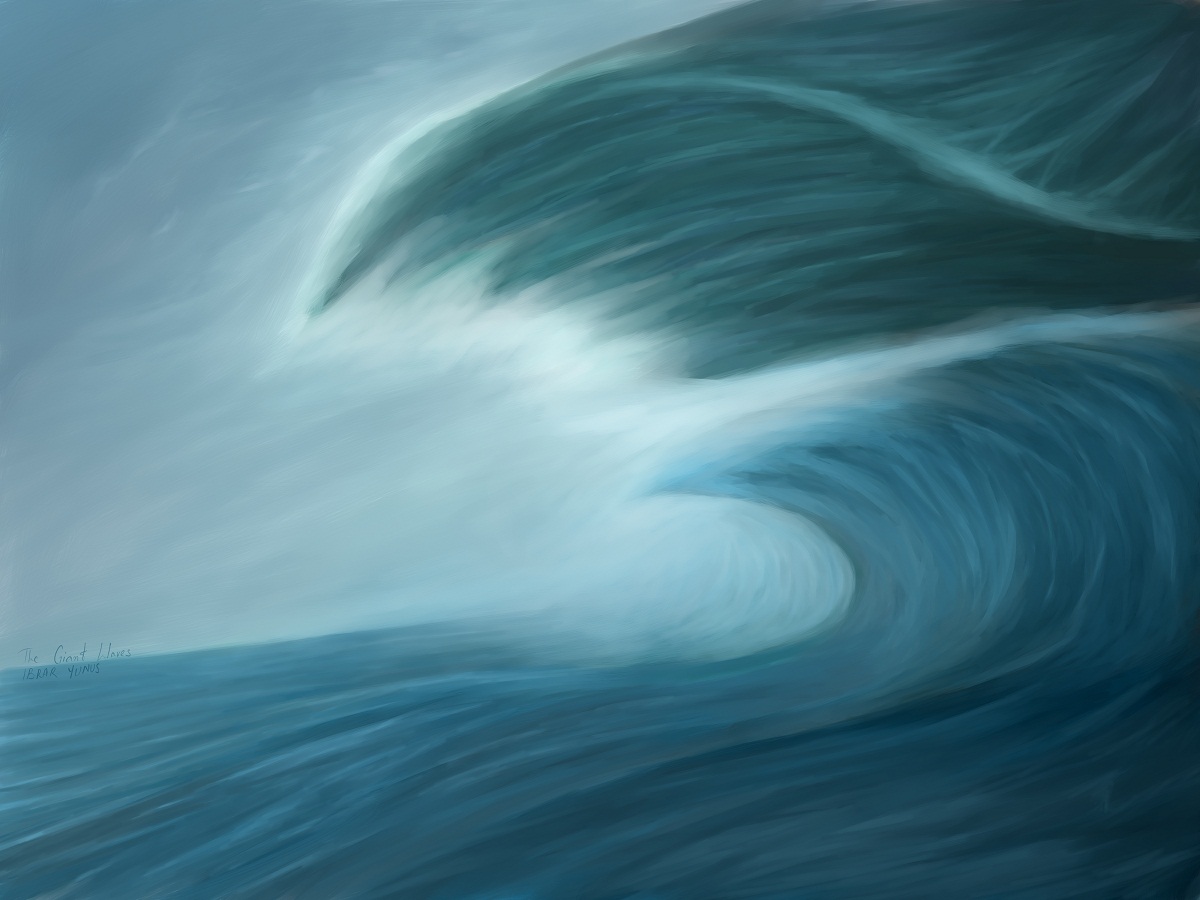 1200x900 The Icy Waves Spiffy - Giant Wave Painting