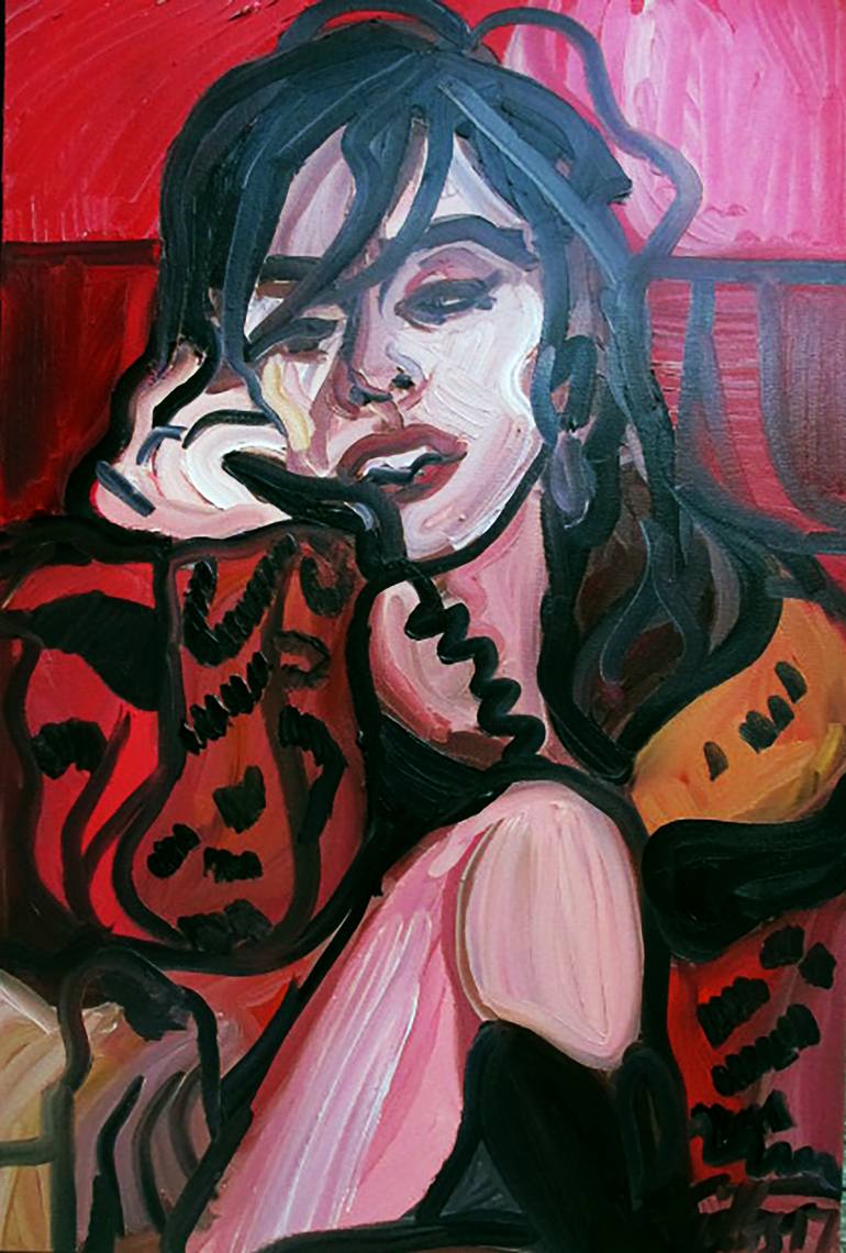 770x1140 Saatchi Art Telefonica Painting By John Paul Gibbs - Gibbs Painting