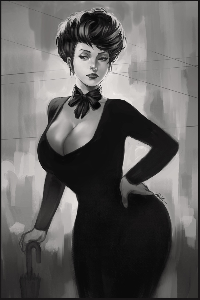 698x1047 Gibson Girl 2 By Kasai - Gibson Girl Painting