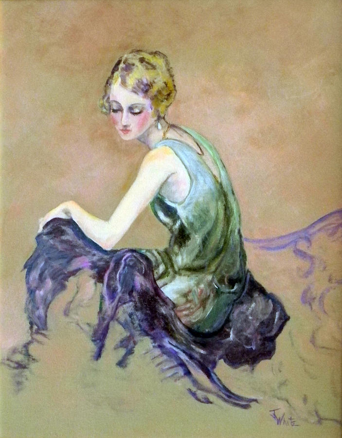 703x900 Gibson Girl Painting By Judie White - Gibson Girl Painting