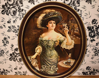 340x270 Gibson Girl Tray Etsy - Gibson Girl Painting