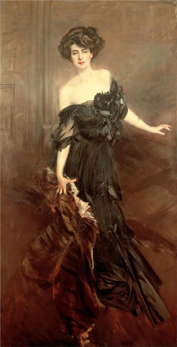 614x1200 Giovanni Boldini - Gibson Girl Painting