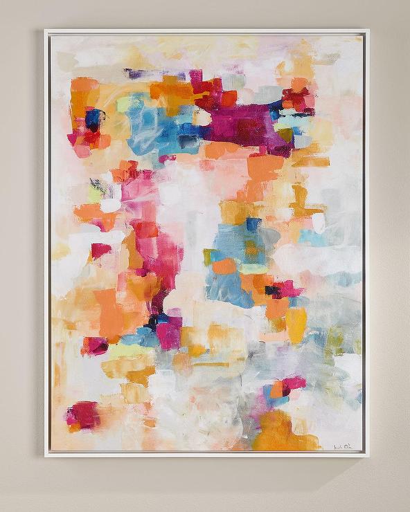 592x740 Colorscape Abstract Textured Painting - Giclee Painting