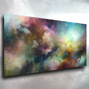 300x300 Abstract Art Modern Contemporary Giclee Canvas Print Of A Mix Lang - Giclee Painting