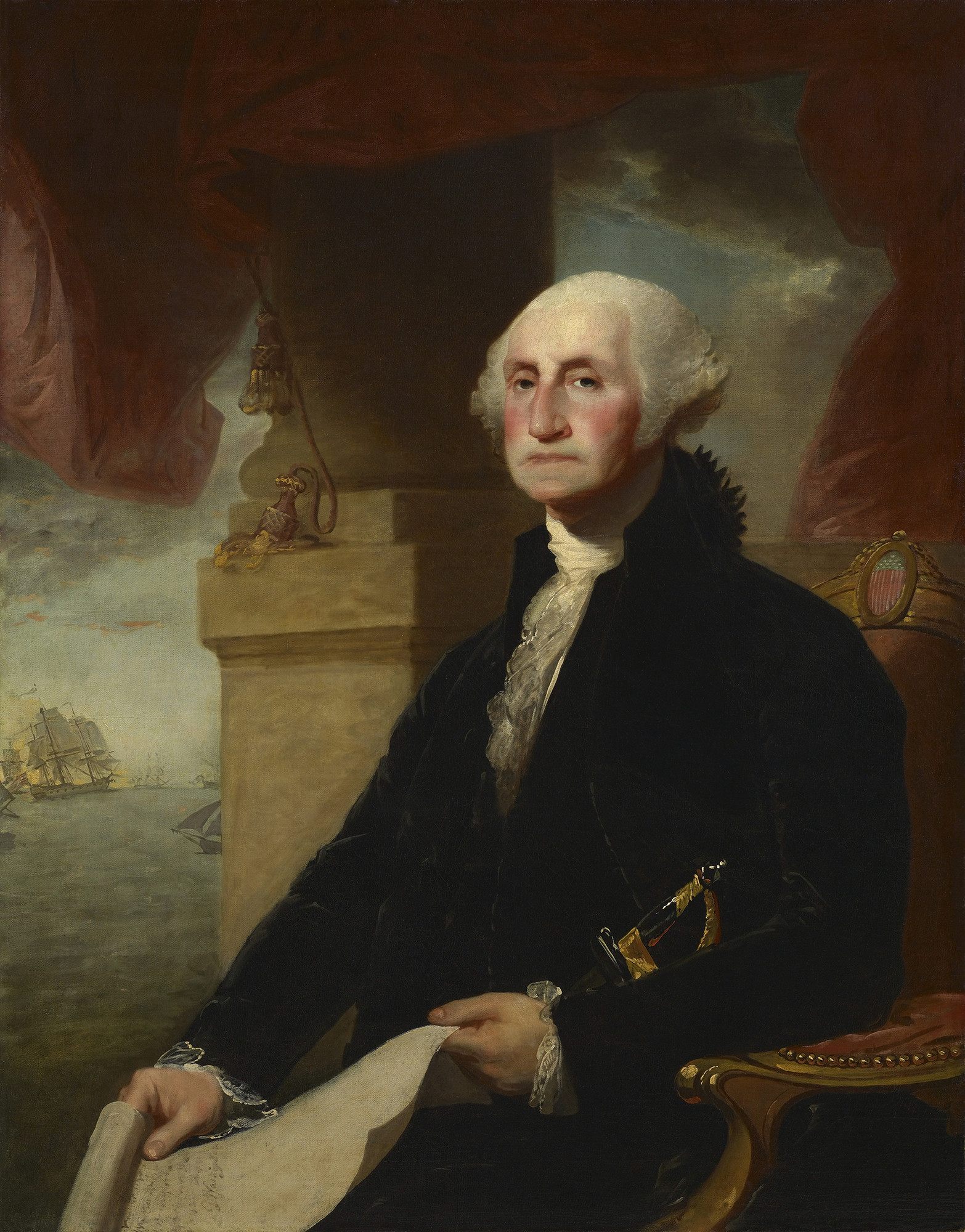 1566x2000 Gilbert Stuart George Washington [The Constable Hamilton - Gilbert Stuart Painting Of George Washington