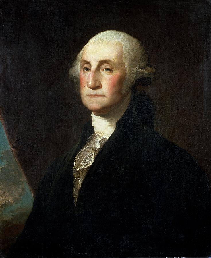735x900 Portrait Of George Washington Painting By Gilbert Stuart - Gilbert Stuart Painting Of George Washington
