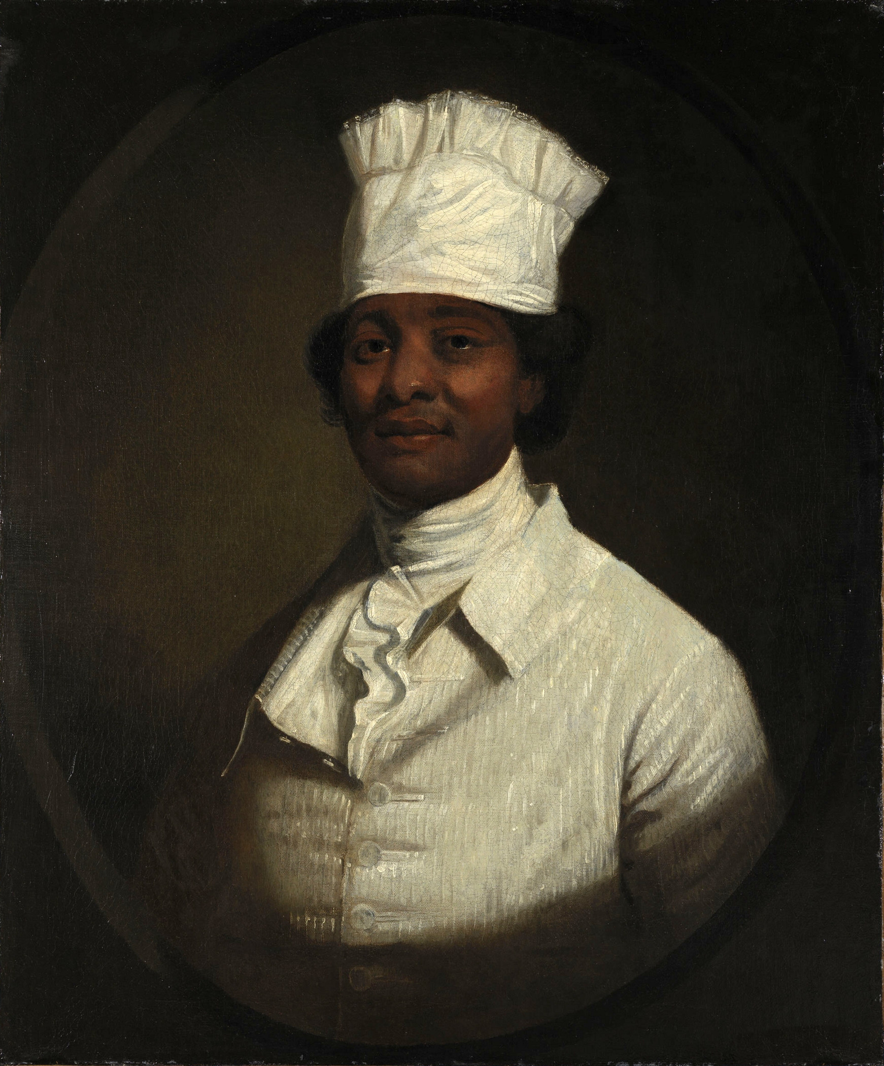 1742x2100 Portrait Of George Washington's Cook By Gilbert Stuart 1797 - Gilbert Stuart Painting Of George Washington
