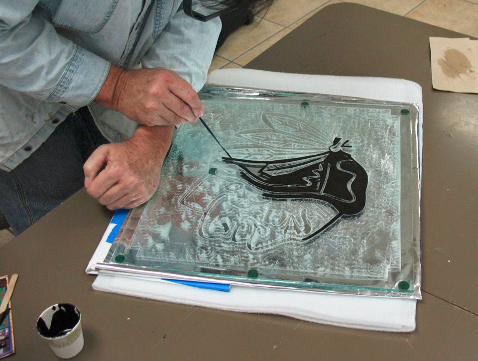 960x725 The Art Of Glue Chipped Glass Signs Hingst's Sign Post - Gilding Painting