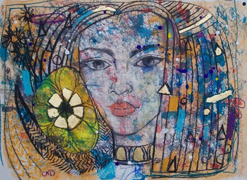 500x365 Unreservedly By Carol Mcdermott (2018) Painting Pastel - Gilding Painting