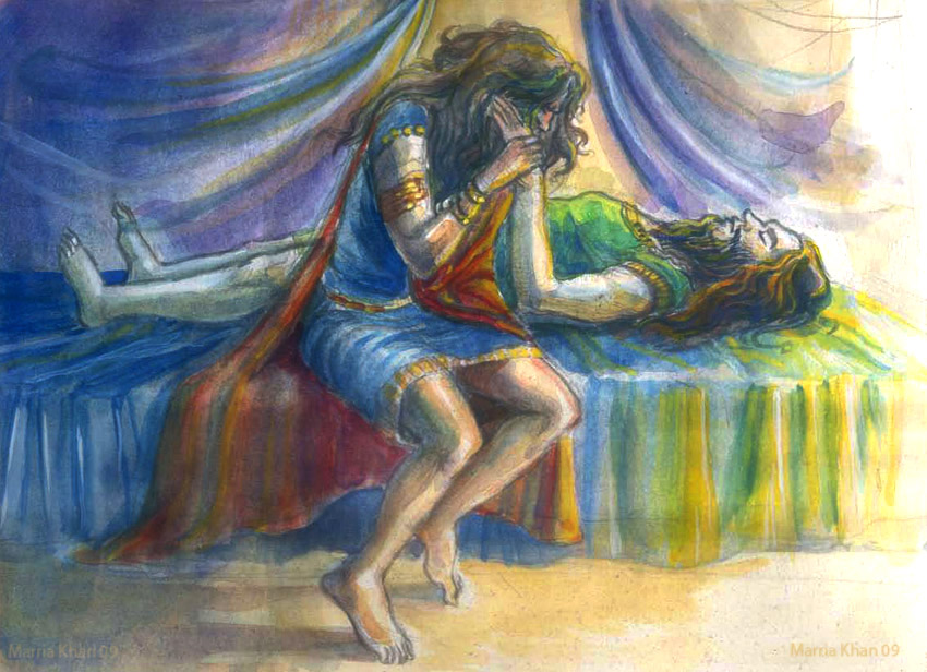 850x616 Gilgamesh's Lament By Merriya - Gilgamesh Painting