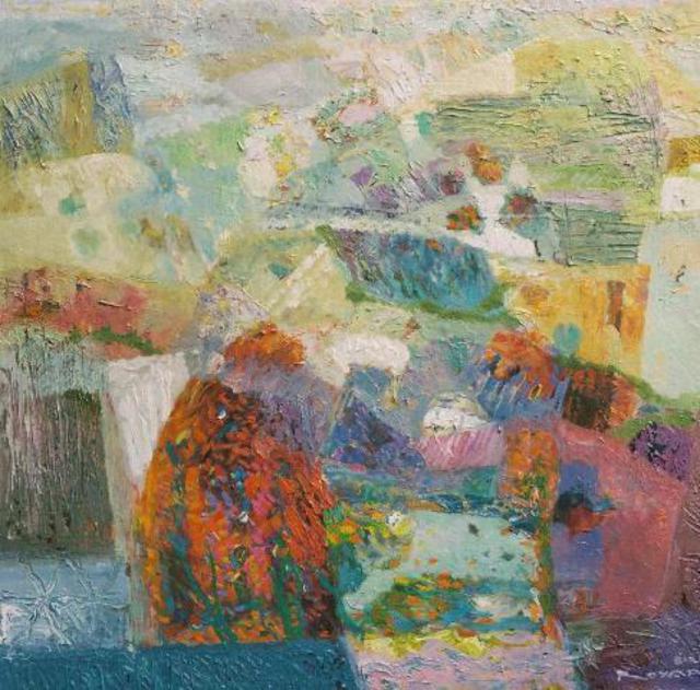 640x631 Joseph Bakir Artwork Gilgamesh Original Painting Oil Abstract - Gilgamesh Painting