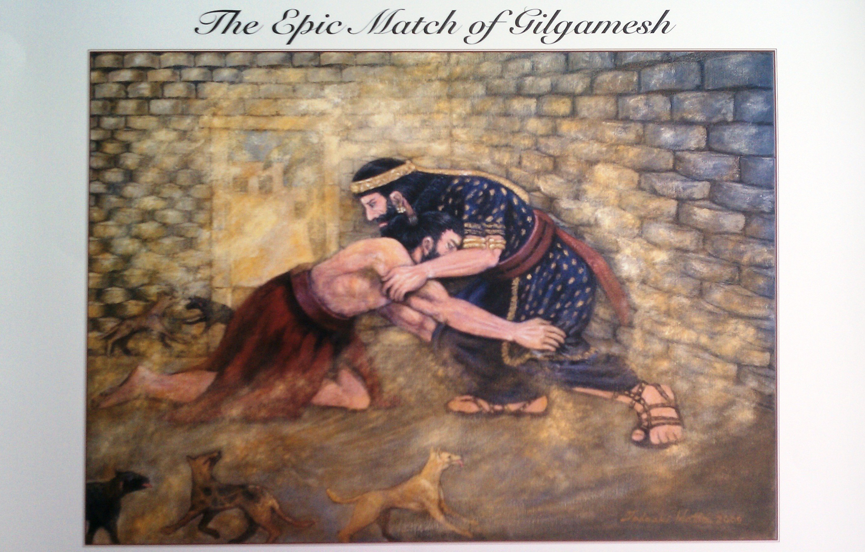 2808x1792 Piece Of History Hangs In Wrestling Office Generals Wrestling - Gilgamesh Painting