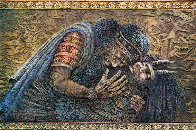 658x436 The Epic Of Gilgamesh, Three Ways Ekostories - Gilgamesh Painting
