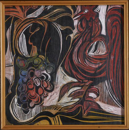 493x499 The Origin Of Winethe Epic Of Gilgamesh Cecil Skotnes - Gilgamesh Painting