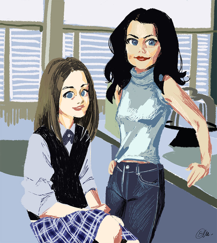 845x946 Gilmore Girls By Elisamoriconi - Gilmore Girls Painting