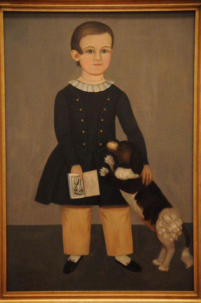 680x1024 Young Boy With Dog - Gilmore Girls Painting