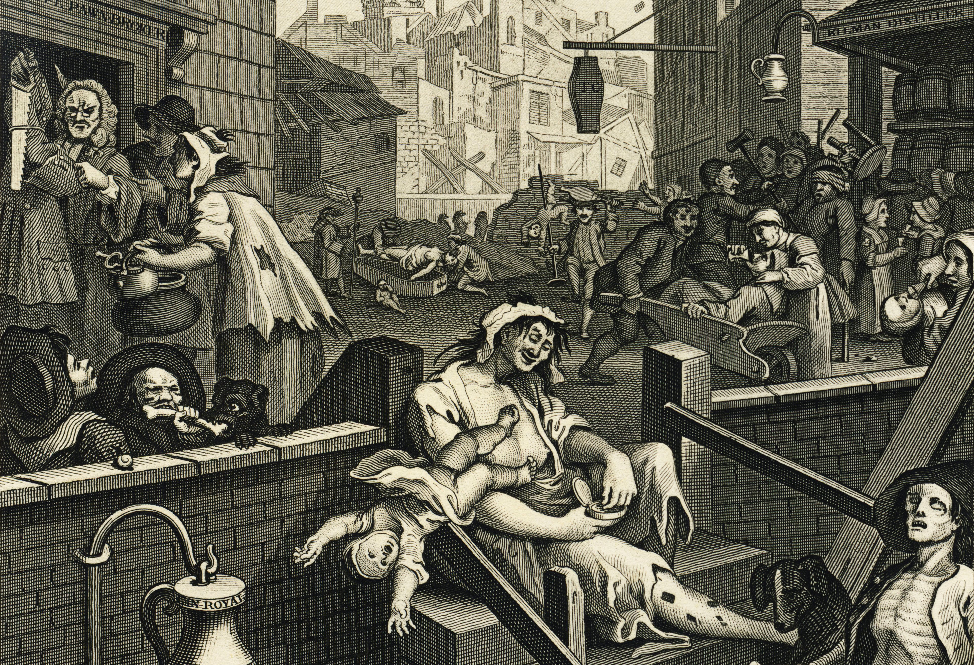 3839x2623 Gin Introduction Gin Lane - Gin Lane Painting