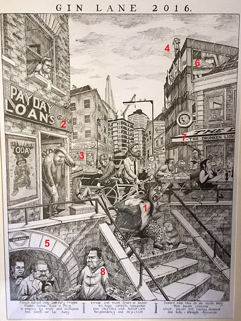 470x625 Hogarth's Classic Print Gin Lane Is Reimagined For The 21st - Gin Lane Painting