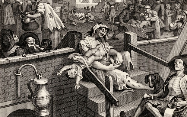 620x387 William Hogarth's Gin Lane Has A Lesson For Binge Drinking Britain - Gin Lane Painting