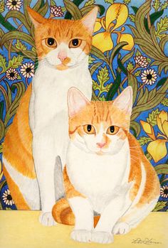 236x349 Pin By Av Design On Cat Is Art Cat, Illustrations - Ginger Cat Painting