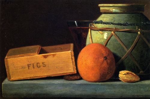 500x332 Ginger Jar And Orange Painting John Frederick Peto Oil Paintings - Ginger Painting