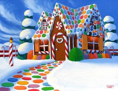 400x310 Gingerbread House Plans Lovely Christmas Gingerbread House - Gingerbread House Painting