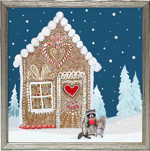 513x516 The Holiday Aisle - Gingerbread House Painting