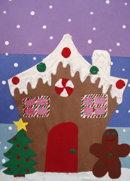 457x637 A Faithful Attempt Gingerbread Houses - Gingerbread House Painting